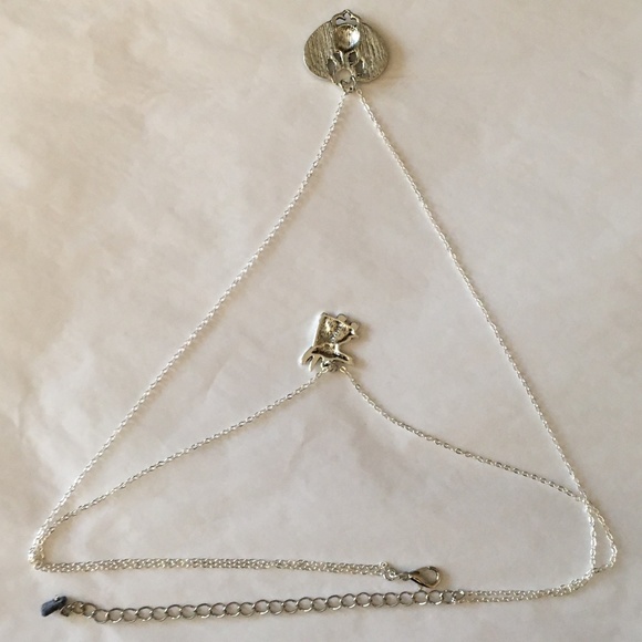 "Book of the Dead" Handmade Dainty 2-Layer Egyptian Necklace, Anubis, Scarab - Picture 11 of 15